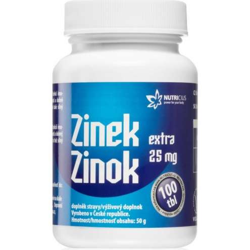 NUTRICIUS Цинк EXTRA 25 мг 100 тбл.